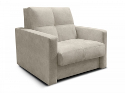 Диван Рэй 900х2000 Клетка с прямыми подлокотниками Vivaldi 3 бежевый велюр