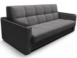 Диван Рэй 2000х2000 Клетка с прямыми подлокотниками с МДФ вивальди 34