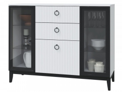 Комод с 2-мя стеклянными дверками Шарлиз