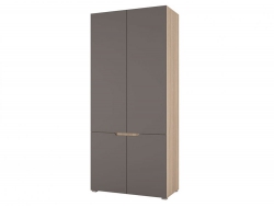 Шкаф 2х створчатый Анталия Графит софт