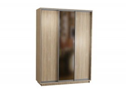 Шкаф-купе 3-х дверный 1800х2200 с одним зеркалом