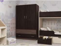 Шкаф двухстворчатый ярофф бодего-венге