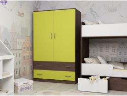 Шкаф двухстворчатый ярофф бодего-лайм
