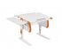 Парта СУТ.24-02 белый с оранжевым