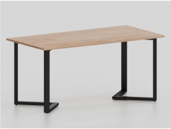 Стол У-образные опоры черные ЛО.КУ-6 600х1400 мм