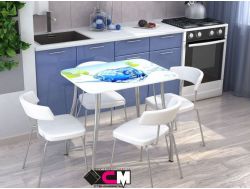 Стол с фотопечатью Лед