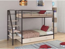 Двухъярусная кровать Толедо Я коричневый-дуб молочный