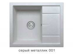 Кухонная мойка Tolero R-107 Серый металлик 001