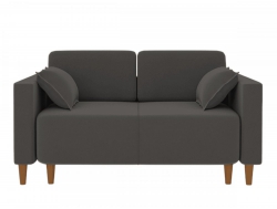 Диван прямой Ультра Серый велюр