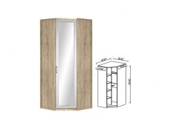 Шкаф угловой с зеркалом Юниор-7 ЮН-8