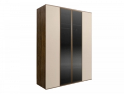Шкаф 4-х дверный 2 двери стекло Bogemia Woodline Air БМШ2/4(2)(Woodline)(Air)
